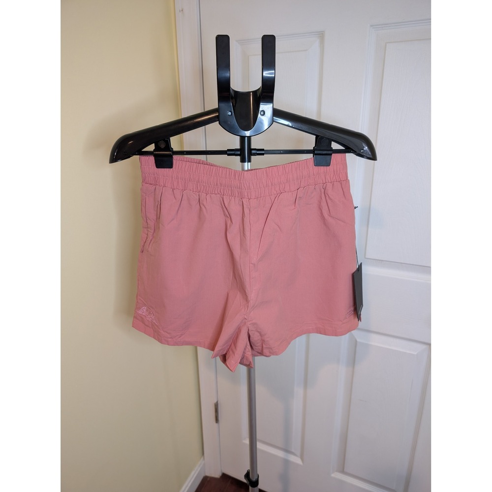 Civil Regime Shorts Coral Cotton Mesh Lined Embroidered Streetwear NWT - Size M